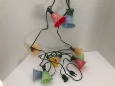 Vintage GE Sugared Bell Christmas String Lights picture