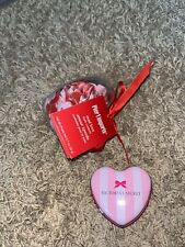 Empty VICTORIA'S SECRET MINTS HEART SHAPE TIN & Pier 1 Bath Confetti Valentines picture
