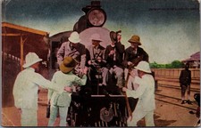 1909 Theodore Roosevelt African Safari Train Mombasa Nairobi Postcard picture