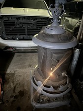Rare Erie PA Germer Air Blaster A18 Antique Cast Iron Parlor Stove 95% Complete. picture