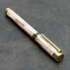 Personalized Luxury Unique Fountain Raden Pen Black Lacquer #24 picture