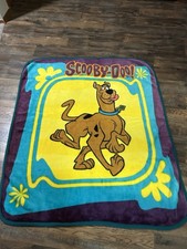 Vintage 2000 Scooby Doo Blanket Hanna Barbera Cartoon Network Throw Acrylic Poly picture