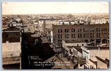 K42/ Aberdeen South Dakota Postcard RPPC c1910 Main Street Stores 495 picture
