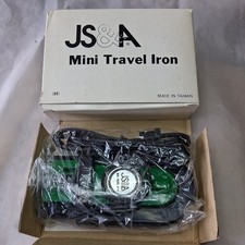 Vintage 1983 JS&A Mini Travel Iron With Box And Manual NEW OLD STOCK picture