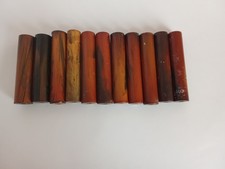 Vintage Bakelite / Catalin Pen Parts / Handles Lot 11pcs Marbled Green Red Yello picture