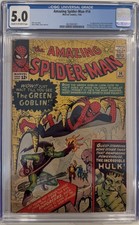 Amazing Spider-Man #14 CGC 5.0 1st appearance of the Green Goblin 1964 Key Issue picture