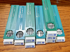 Vtg Berol Eagle Turquoise Drawing Leads H HB 2H 3H 4H 5H picture