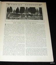 TURKEY PARTITION 1912 PICTORIAL OTTOMAN MILITARY LOSS BALKAN WAR + RUSSIA'S VIEW picture