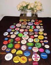 Collectors Lot of Mixed Vintage Assorted Themes Pins/Buttons-Some Rare picture