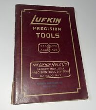 Lufkin Precision Tools Catalog No.7 Machinist Tools Warren Hardware Ohio picture