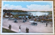 Old Niagara Falls NY, Gateway To Victorie Park, Niagara County, Postcard picture