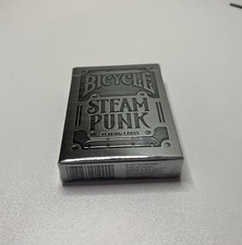 Bicycle Steampunk Playing Cards Steam Punk Silver Box 2012 New Sealed picture