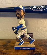 Cecil Cooper “40th Anniversary” Bobblehead | Milwaukee Brewers | *Damaged Box* picture