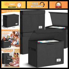 4 Pack Collapsible Comic Book Storage Boxes - Stackable Short Box Organizer picture