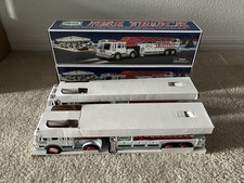 2000 Hess Toy Truck Fire Truck Ladder Truck Tiller-New In Original Box picture