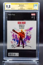 Nick Fury #1 Hip Hop Variant CGC SS 9.8 WP Signed Sienkiewicz Bobby Digital 2017 picture