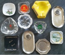 ADVERTISING POCKET ASHTRAY/EMPTY LOT VARIOUS BRANDS AND MATERIALS. VGC. picture