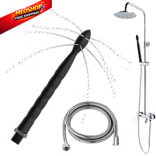 Premium Shower Enema Kit with 59-Inch Hose & 24cm Silicone Nozzle Black picture