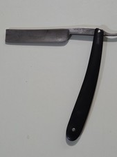 Vintage German Army & Navy Favorite Straight Razor Carbon Steel Solingen 1890s picture