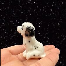 Vintage Bone China Porcelain Dalmatian Dog Figurine 1.75”T 1.25”W picture