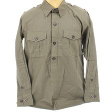 German WWII Wehrmacht Olive Grey Field Shirt-L:US 42-44 picture