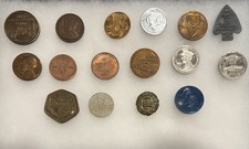 Ford token Lot Of 16 - Rare Vintage - World’s Fair - Tri-Motor - Employee Badge picture