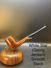 Vintage White Star (Georg Jensen Sub) Smooth Stack Tobacco Pipe picture