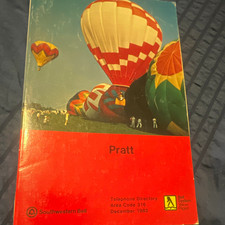 Southwestern Bell Telephone Directory Pratt Area Code 316 Dec 1982 picture