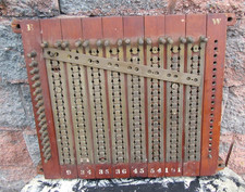 RARE Antique Western Electric 8 Line Railroad Telegraph Pegboard Switch Board picture