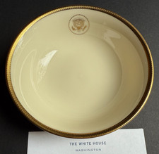 PRESIDENT BILL CLINTON -ULTRA-RARE 'OVAL OFFICE' LENOX BOWL - WHITE HOUSE-ISSUE picture