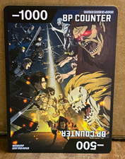 Bandai Union Arena Attack on Titan BP Counter Marker Card Double Sided Eren Levi picture