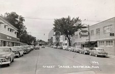 Division Street Scene in Northfield Minnesota c1950s RPPC Photo Postcard COPY picture