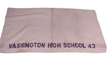 VTG 1943 WWII Era Washington High School Gym Towel McArthur Sons Americana picture