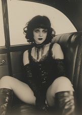 Vintage Gothic Woman Portrait Dark Glamour 4x6 Photo picture