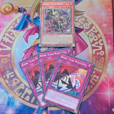 PHRE-EN033 Kewl Tune Reco Starlight Rare 1st Ed & 3 x Playlist EN042 Rare YuGiOh picture