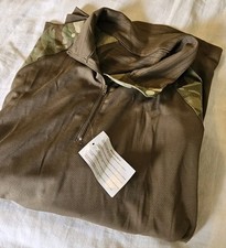 NWT British MTP Under Body Armor Combat 1/4 Zip Shirt Mens Size L Brown Camo picture