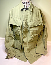 Vintage US Military Tropical Combat Coat 3rd Pattern 8405-082-5565 Size Small S picture