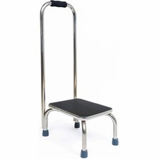BodyMed Heavy Duty Foot Step Stool with Handle and Non Slip Rubber Platform for picture