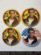 1976 Vintage Happy Days The Fonz Fonzie buttons. Set Of 4.  🔥 picture