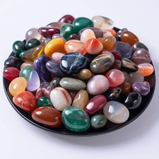 72pcs Healing Crystal Stones Set Tumbled Gemstones Bulk Decor picture