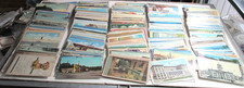 500 Vintage POSTCARDS LOT  Divided Back White Boarder  Linen  Chrome Sleeved D picture
