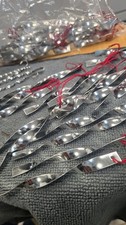 Huge Lot Vintage Aluminum Twist Christmas Tree Icicle Ornaments Metal Tinsel... picture