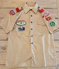 Vintage 1981-82 BSA Boy Scout Shirt Vicksburg MS Troop 102 OA Lodge 260 picture