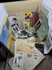 Ephemera Bundle: Real VTG/Antique Photos, Postcards, Papers, Recipes, Tintype picture