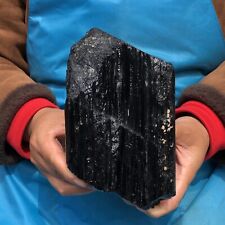 4.73LB TOP Natural Black Tourmaline Crystal Rough Mineral Healing Specimen 898 picture