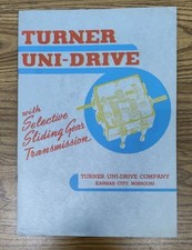 Turner Uni-Drive Co. Brochure Catalog Advertising Kansas City, Missouri Vintage picture