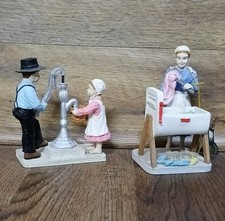 Vtg Banberry Amish Country Collection Figurine Lot Chore Time 611 Washday 614  picture