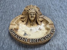 Vintage Oshkosh Brewing Co. Ashtray Ash Tray Indian Native American Advertising  picture
