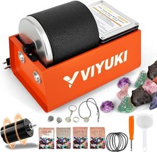 Durable 3 lb Rock Tumbler Kit - Noise Reducing Barrel for Seamless Polishing picture