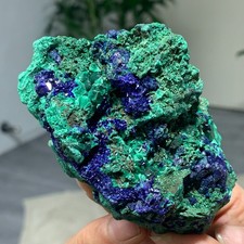 287G BEST Natural Azurite/Malachite crystal minerals specimens D369 picture